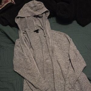 Torrid Gray Hooded Women's Cardigan
